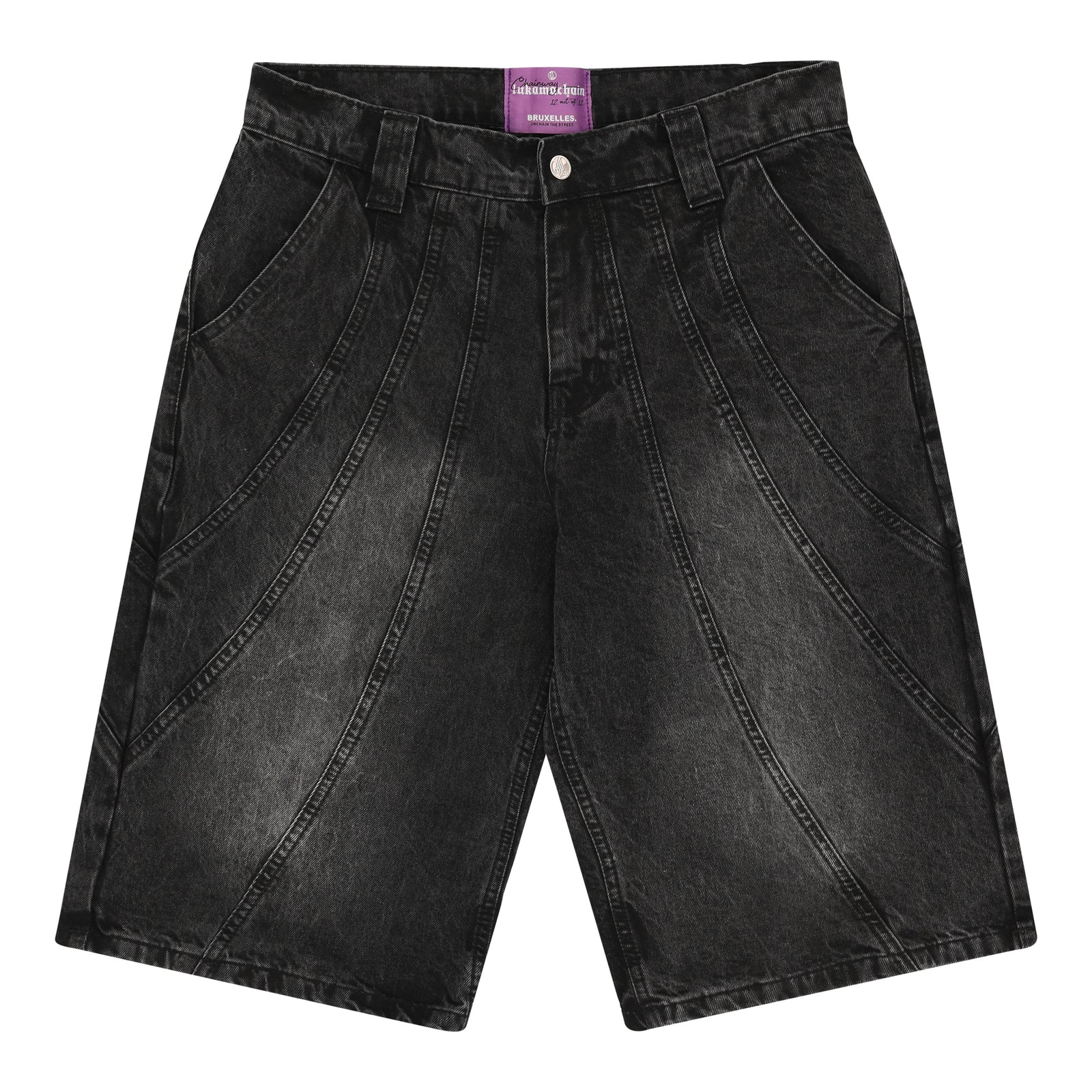 LUKAMACHAIN Panel Jorts Black