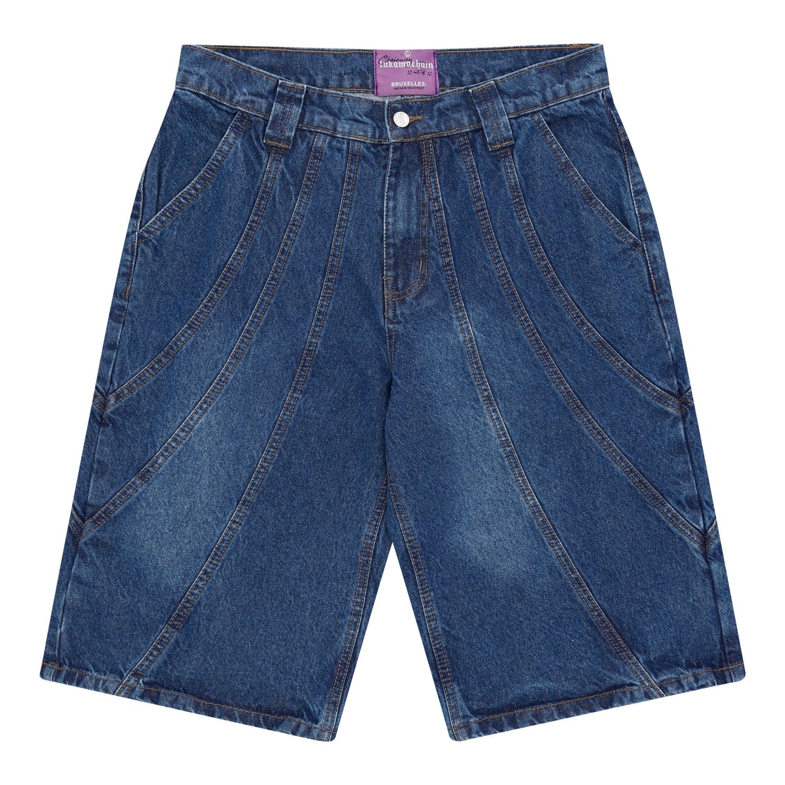 LUKAMACHAIN Panel Jorts Blue