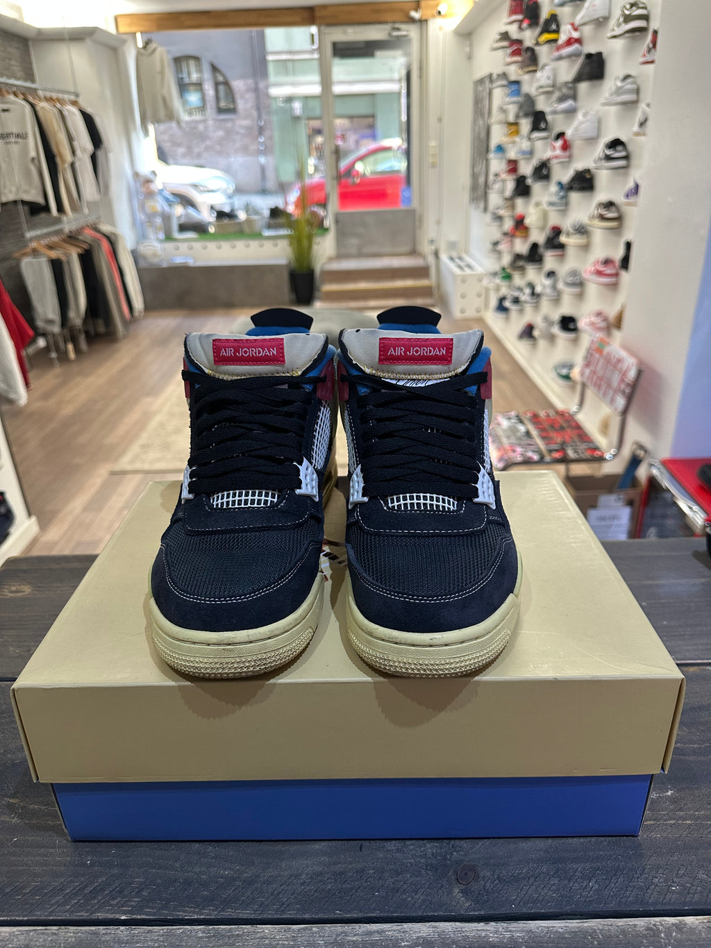 Jordan 4 Retro Union Off Noir (Eu: 45)
