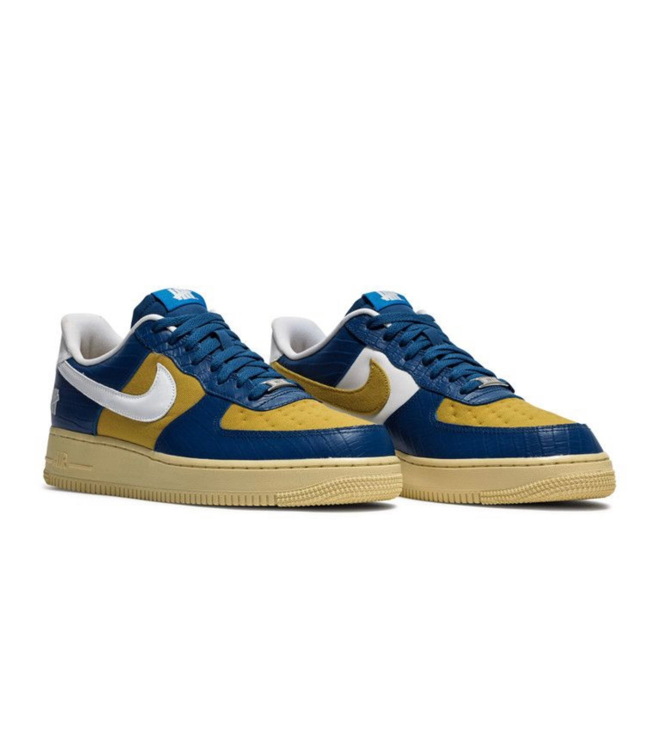 Nike Air Force 1 Low SP Undefeated 5 On It Blue Yellow Croc