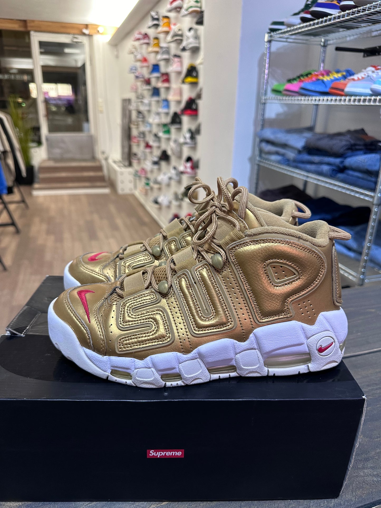 Nike Air More Uptempo Supreme Suptempo Gold (Eu: 42)