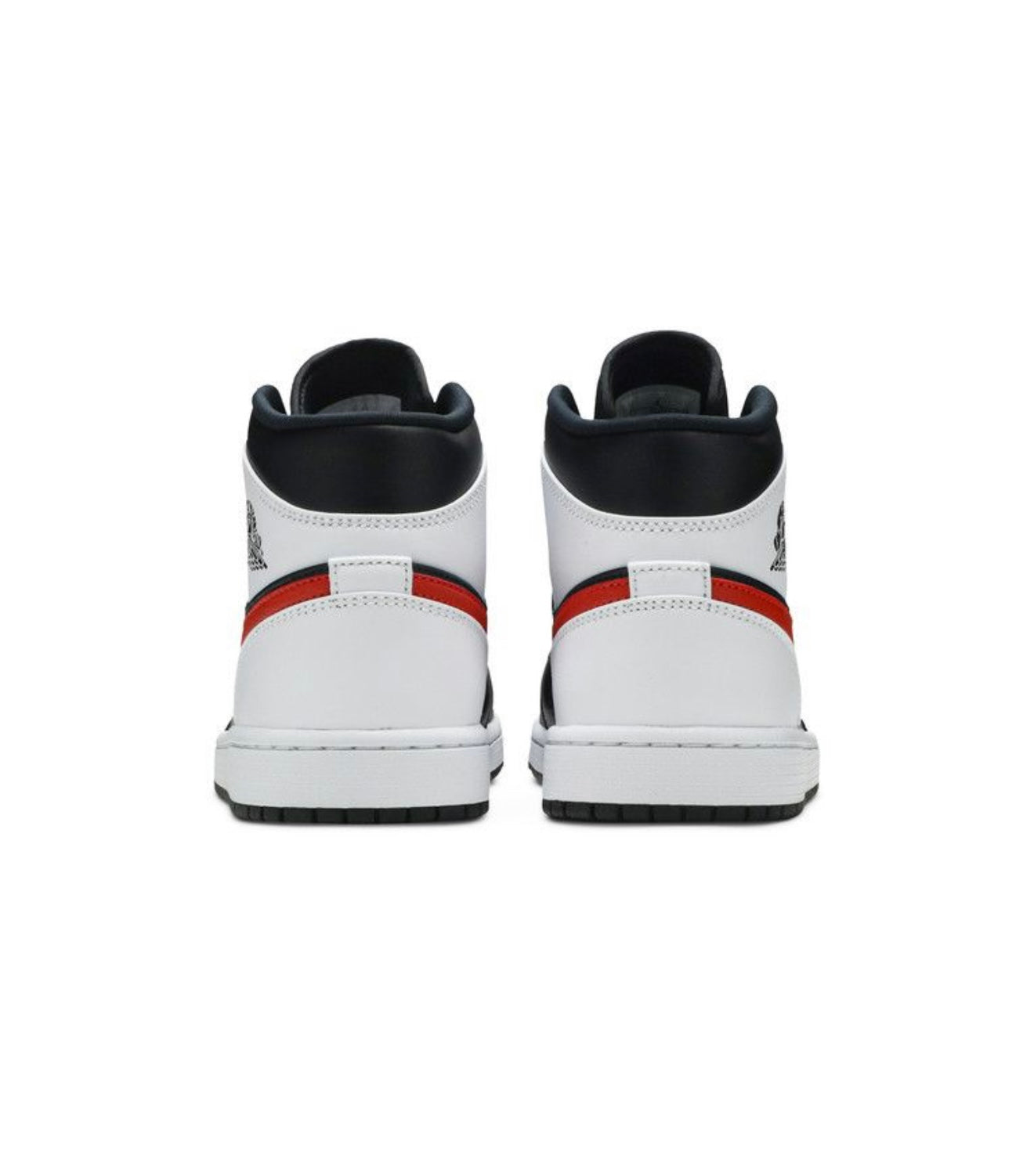 Air Jordan 1 Mid Black Chile Red White