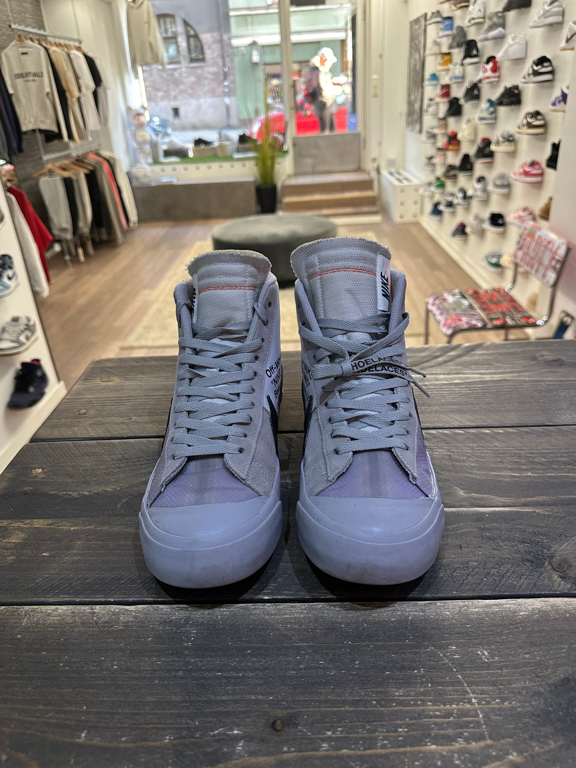 Nike Blazer Mid Off-White Wolf Gray Serena Queen (Eu:44.5)