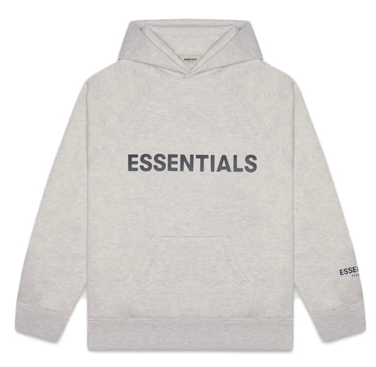 Fear of God Essentials Pullover Hoodie Applique Logo Heather Oatmeal