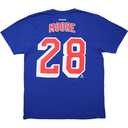 New York Rangers Moore #28 NHL T-Paita