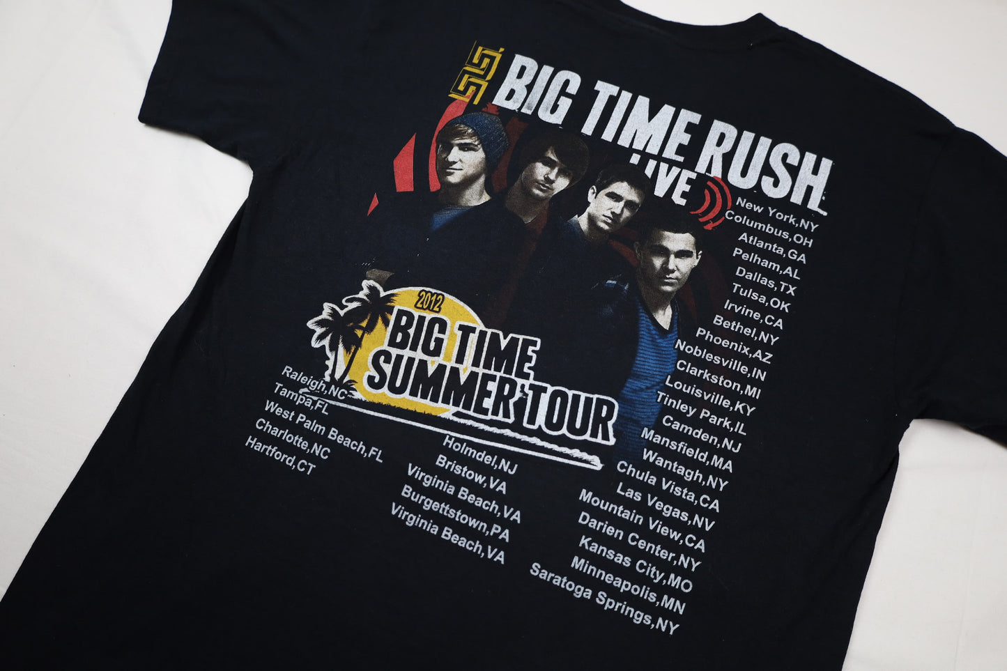 Big Time Rush 2012 Tour T-Paita