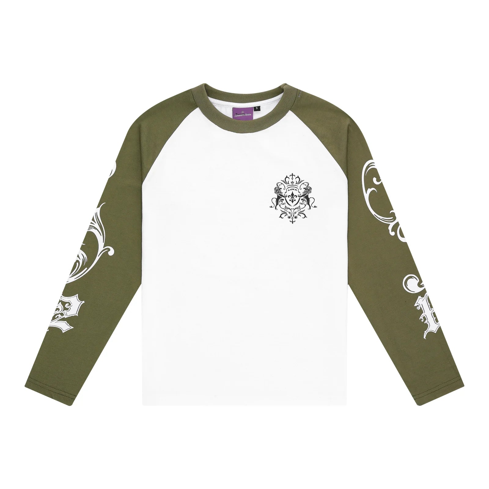 LUKAMACHAIN Longsleeve Green - Ancient Flower