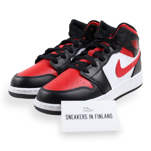 Air Jordan 1 Mid Black Fire Red