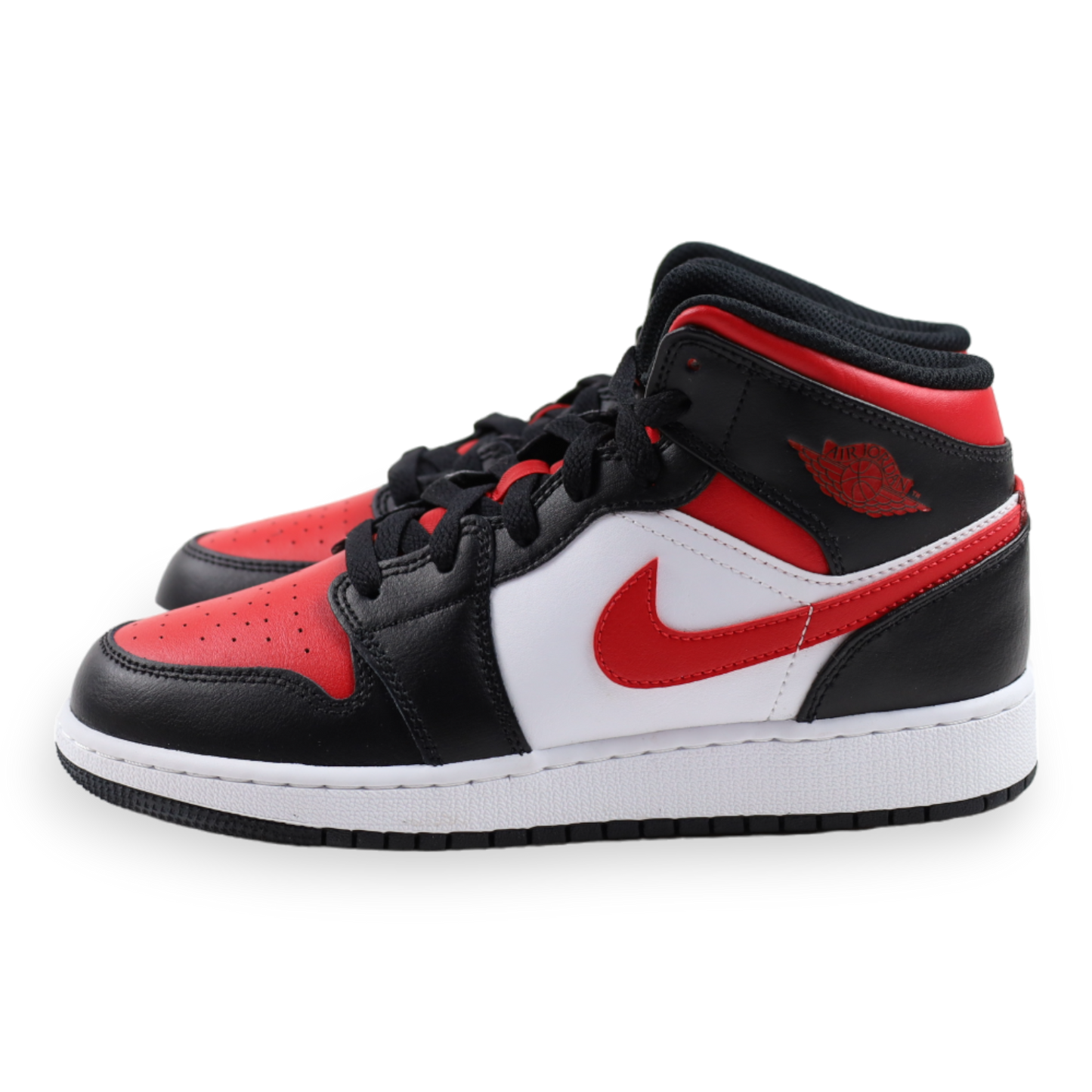 Air Jordan 1 Mid Black Fire Red