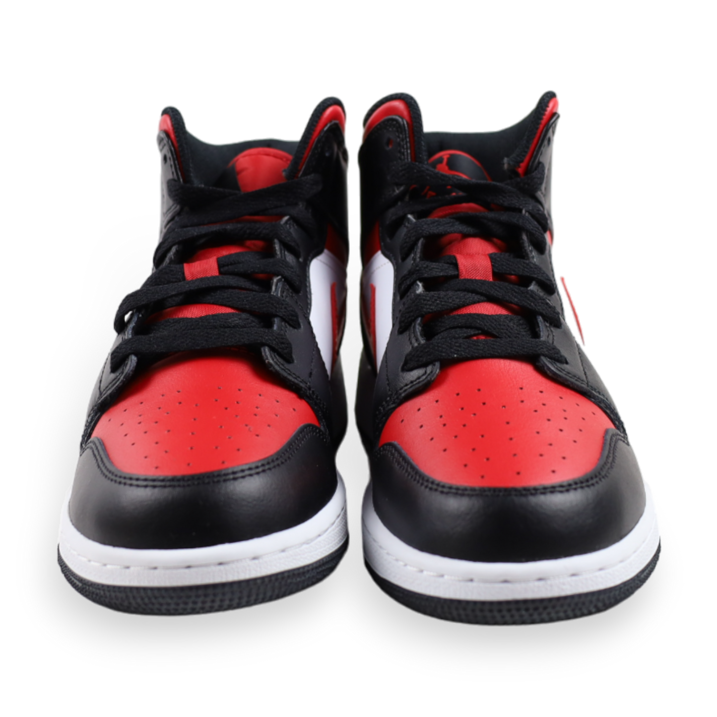 Air Jordan 1 Mid Black Fire Red