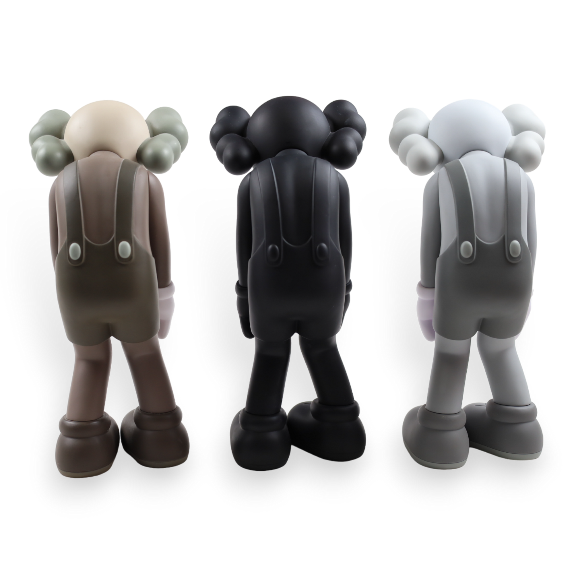 KAWS Small Lie Companion Vinyl Figure Black / Grey / Brown set