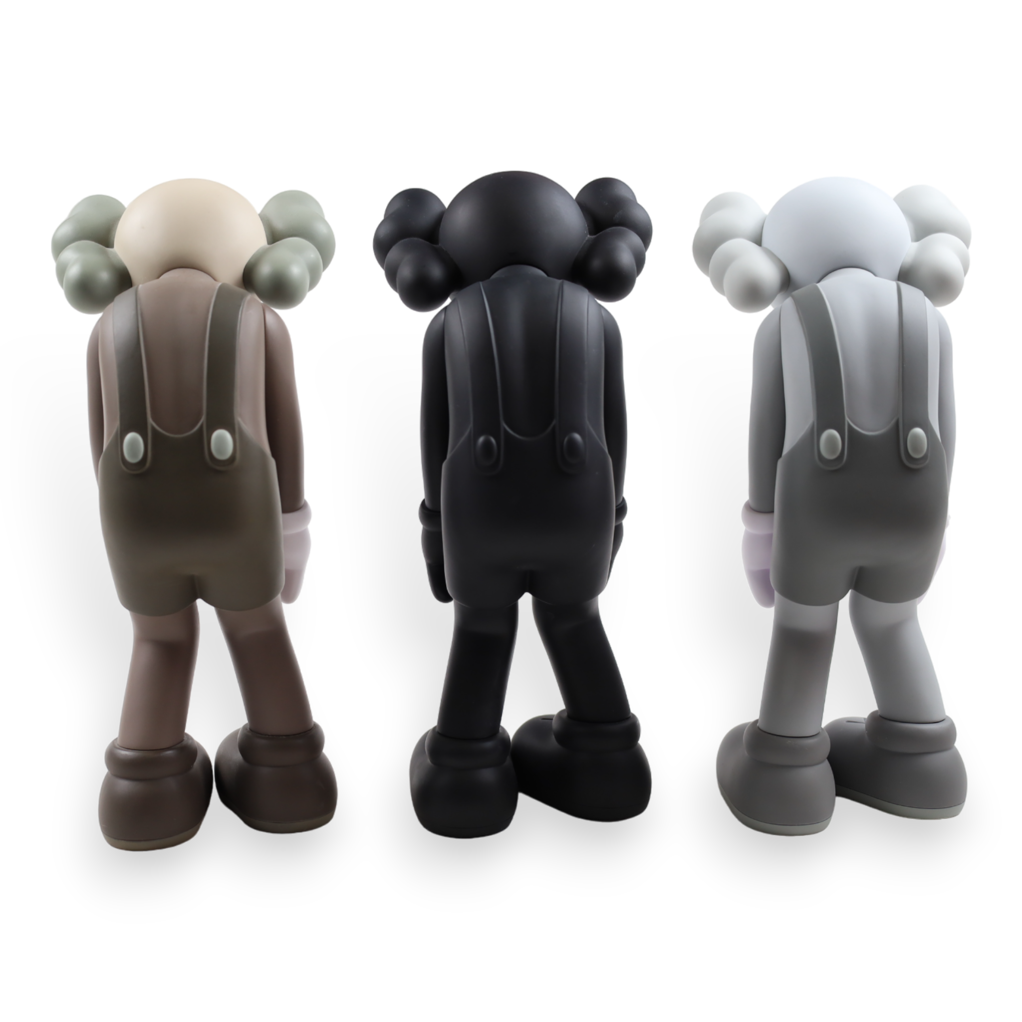 KAWS Small Lie Companion Vinyl Figure Black / Grey / Brown set